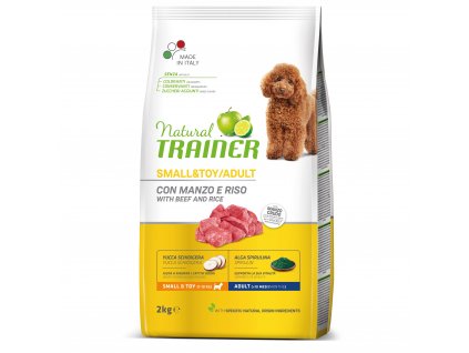 Natural Trainer Small&Toy Adult Hovězí a rýže 2kg