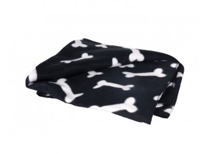 Karlie Fleece deka s motivem kostiček černá