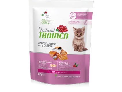 Natural Trainer Cat Kitten losos 300g