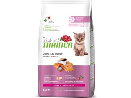 Natural Trainer Cat Kitten losos 1,5kg