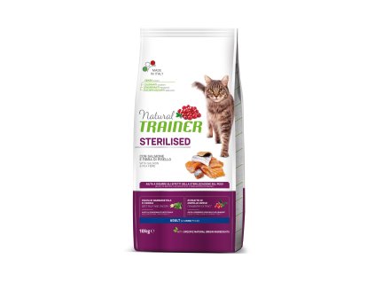Natural Trainer Cat Sterilised losos 10kg