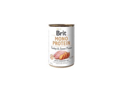 Konzerva Brit Mono Protein Turkey & Sweet Potato 400g