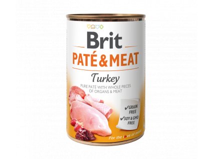 Konzerva Brit Pate & Meat Turkey 400g