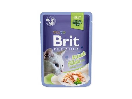 Kapsička Brit Premium Cat Delicate Fillets in Jelly with Trout 85g