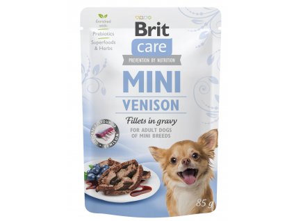 Kapsička Brit Care Mini Venison fillets in gravy 85g