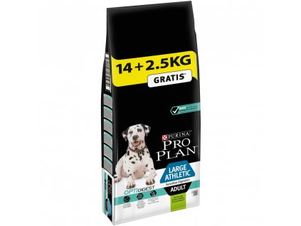 Purina Pro Plan Dog OptiDigest Adult Large Breed Athletic Sensitive Digestion 14+2,5kg zdarma