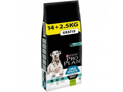 Purina Pro Plan Dog OptiDigest Adult Large Breed Athletic Sensitive Digestion 14+2,5kg zdarma