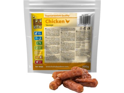 Huhubamboo kuřecí párečky 200g