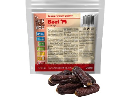 Huhubamboo hovězí párečky 200g