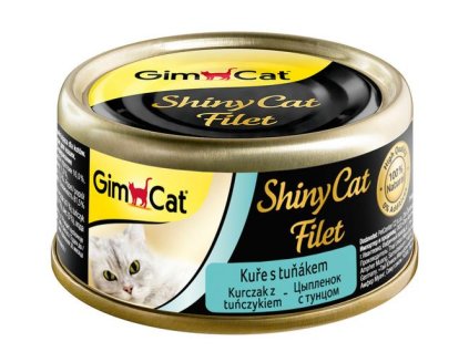 Konzerva ShinyCat filet kuře s tuňákem 70g