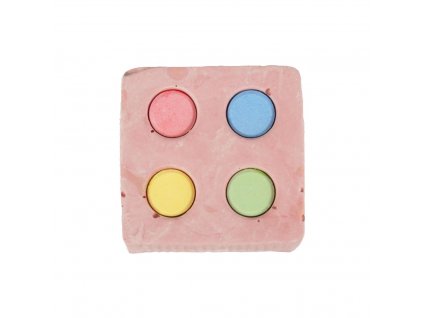 Flamingo kalciová kostka barevná pro hlodavce 120g