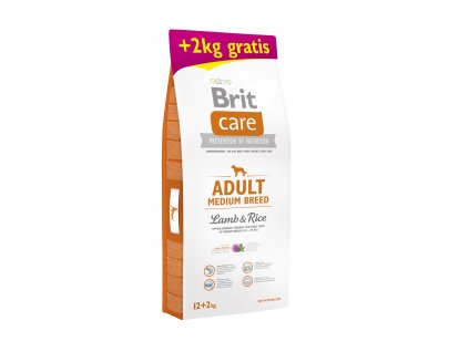 Brit Care Adult MB Lamb & Rice 12+2kg ZDARMA