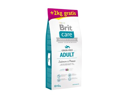 Brit Care Grain-free Adult Salmon & Potato 12+2kg ZDARMA