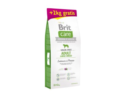 Brit Care Grain-free Adult LB Salmon & Potato 12+2kg ZDARMA