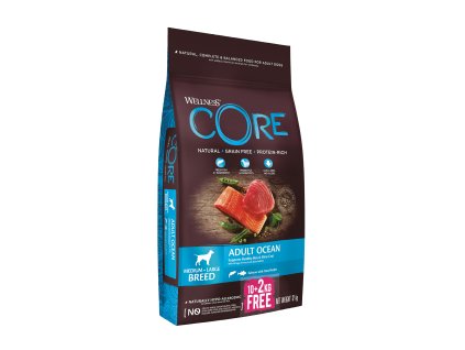Wellness Core Dog Ocean losos a tunak 10+2kg