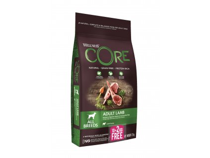 Wellness Core Dog jehnečí 10+2kg