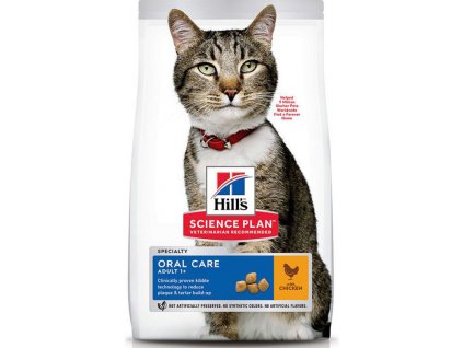 Hills Feline SP Adult Oral Care kuře 7kg (expirace: 30.01. 2020)