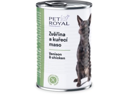 Konzerva Pet Royal Zvěřina a kuřecí maso 400g