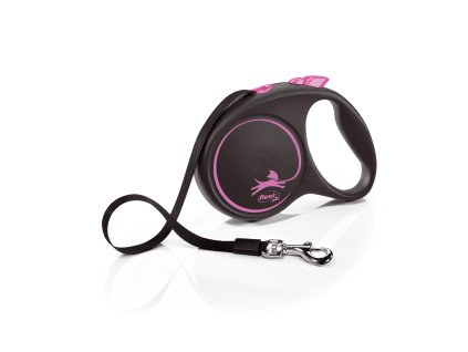 Flexi Black Design L páska 5m/50 kg růžové