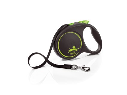 Flexi Black Design L páska 5m/50 kg zelené