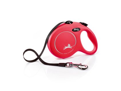 Flexi New Classic L páska 8m/50 kg červené