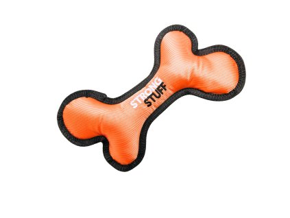 Hračka KARLIE Strong stuff kost oranžová malá