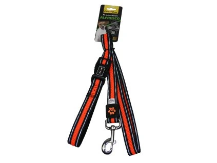 Vodítko Gimborn Mesh 2,5x120cm oranžové