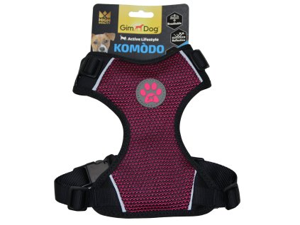 Postroj Gimborn Komodo XL 78-100cm vínová