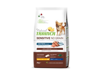 Natural Trainer Sensitive dog NO GRAIN MINI pstruh 2kg