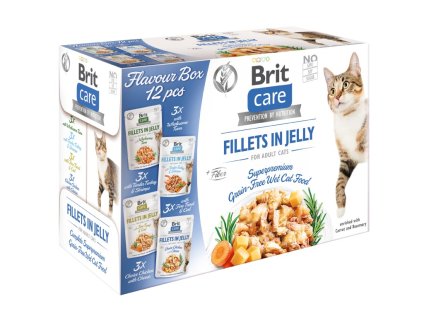 Brit Care Cat Flavour box Fillet in Jelly, 4*3 pcs. (12*85 g)