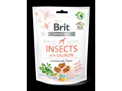 Brit Care Dog Crunchy Cracker s hmyzem, lososem a tymiánem 200g