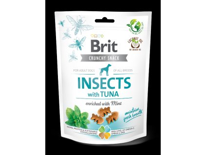 Brit Care Dog Crunchy Cracker s hmyzem, tuňákem a mátou 200g