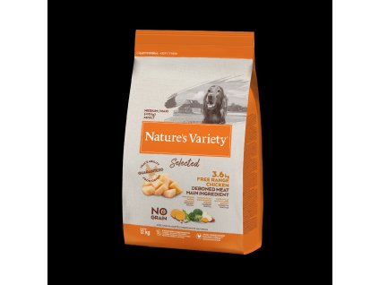 Nature's Variety selected pro střední psy s kuřecím  12kg