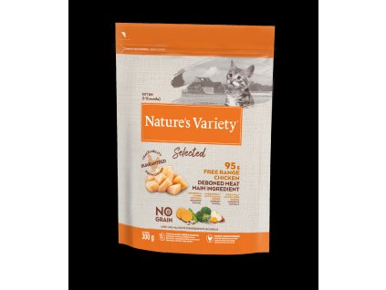 Nature's Variety selected pro koťata s kuřecím  300g