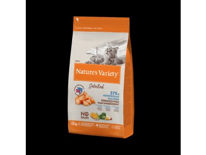 Nature's Variety selected pro kočky s lososem 1,25kg