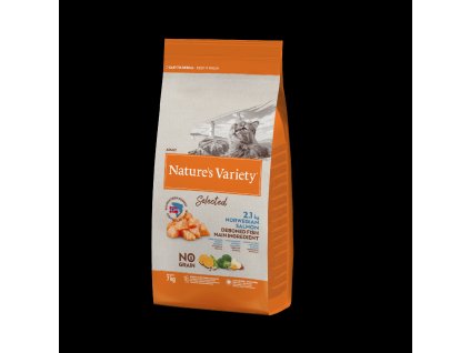 Nature's Variety selected pro kočky s lososem 7kg