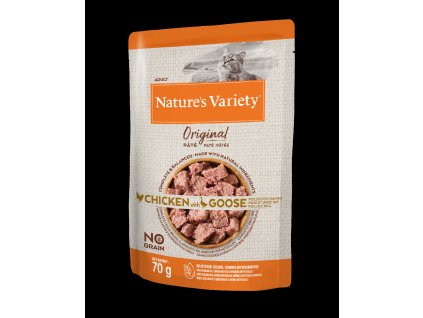 Kapsička Nature's Variety original pro kočky s kuřecím a husou 70g