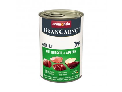 Animonda GranCarno Adult konzerva pro psy s jelením masem a jablky 400g