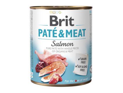 konzerva Brit Pate & Meat Salmon 800 g