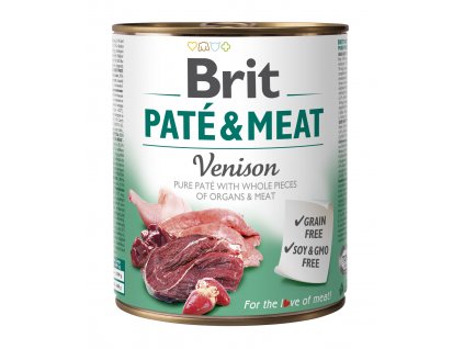 40740 konzerva brit pate meat venison 800 g
