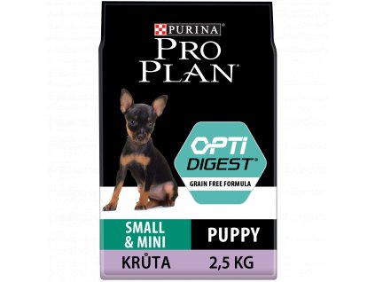 Purina Pro Plan Small&Mini Puppy Optidigest Grain Free krůta 2,5kg