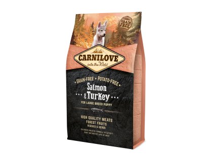 Carnilove Salmon & Turkey for Large Breed Puppy 4 kg