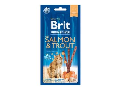 Brit Premium by Nature Cat Sticks with Salmon & Trout (3 sticks)