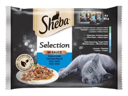 kapsičky Sheba Selection rybí výběr ve šťáve 13x (4x85g)