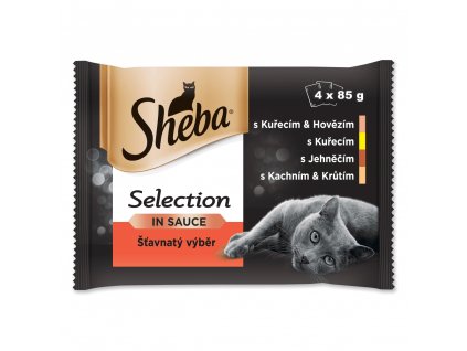 kapsičky Sheba Selection šťavnatý výběr 13x (4x85g)