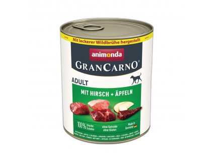 Animonda GranCarno Adult konzerva pro psy s jelením masem a jablky 800g