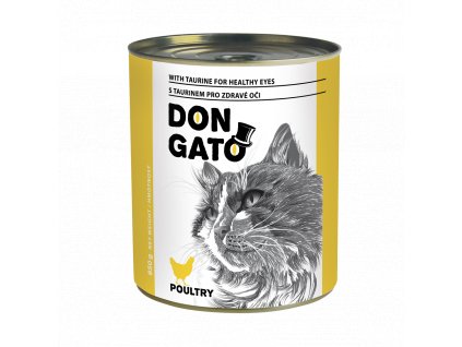 DON GATO konzerva kočka - drůbeží 6 x 850g