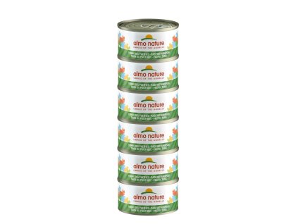 Almo Nature HFC Natural Light Meal Cat Megapack kuřecí a tuňák 4x50g