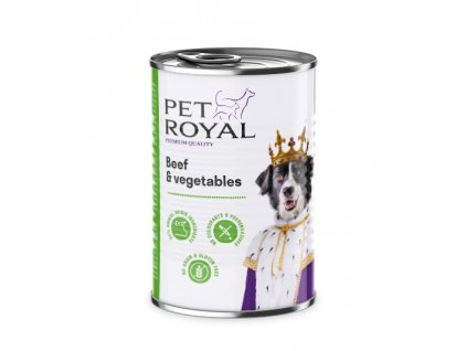 Konzerva  Pet Royal hovězí a zelenina 400g