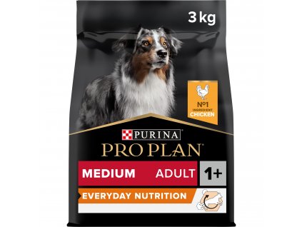 Pro Plan Dog Everyday Nutrition Adult Medium kuře 3kg